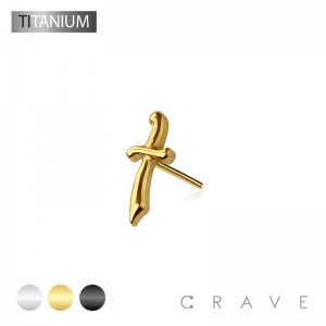 IMPLANT GRADE TITANIUM THREADLESS PUSH IN DAGGER THREADLESS (PUSH IN) TOP PART ONLY